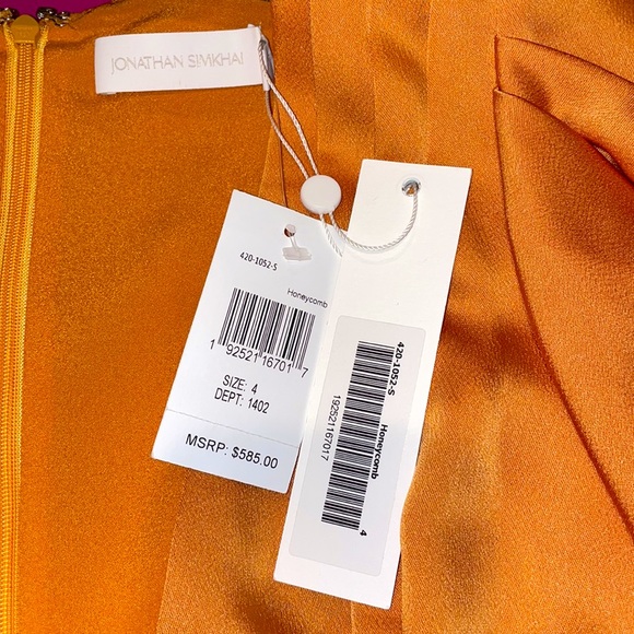 BRAND NEW JONATHAN SIMKHAI DRESS SIZE (4) HoneyComb - Picture 6 of 6